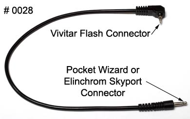 Vivitar to Pocket Wizard, CyberSync or Elinchrom Skyport