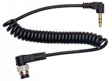 Coiled Shutter Cable - Nikon 10 Pin to Pocket Wizard Plus III, Flex TT5, and later Multimax