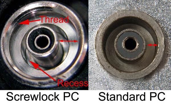 screwlock and standard pc ports