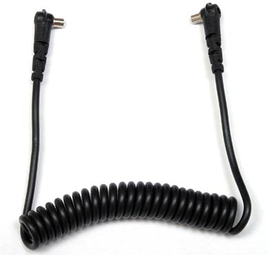 Coiled Male PC to Male PC Sync Cord