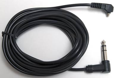 5 Meter (16 Feet) Straight Flash Sync Cord for White Lightning Flash (stereo plug)
