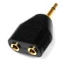 Mono Miniphone Splitter (1M-2F) — Gold Plated Contacts