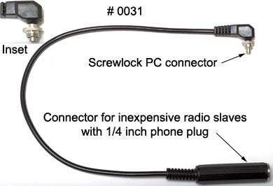 Screwlock PC to Inexpensive Radio Slave Adapter Cable