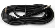 Right Angle Miniphone Plug to Straight Miniphone Plug Sync Cord - 6 Feet (1.8 meters)