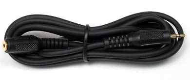 6 Foot (1.8 meter) Extension Cord – stereo (3 conductor–TRS) SubMiniPhone (2.5mm – 3 ⁄ 32")