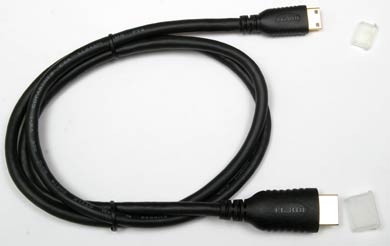 Mini HDMI (Type C) Male to HDMI (Type A) Male - 3 foot (0.9M)