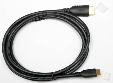 Mini HDMI (Type C) Male to HDMI (Type A) Male - 6 foot (1.8M)